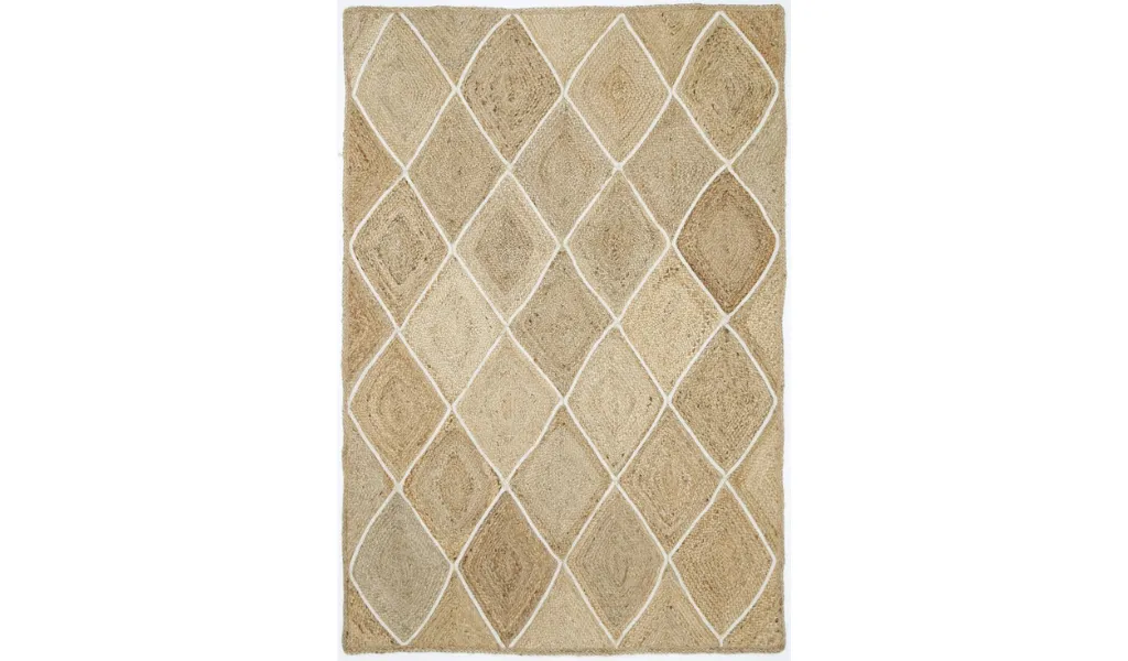 Amara Natural Diamond Pattern Jute Rug