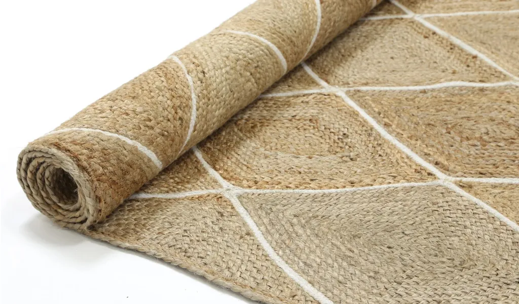 Amara Natural Diamond Pattern Jute Rug