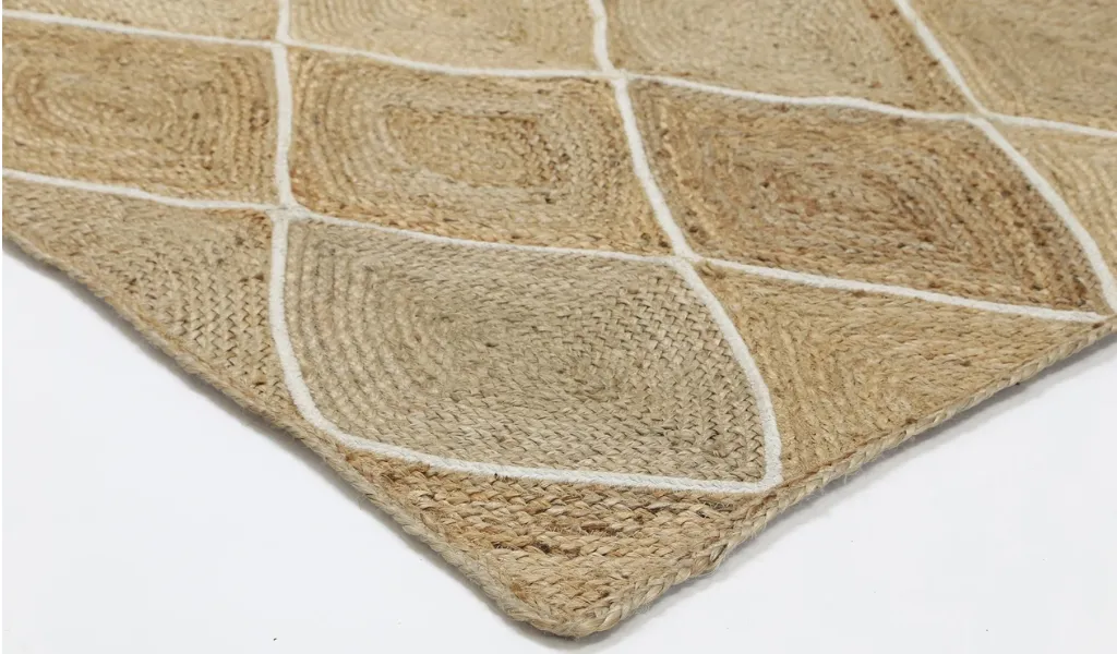 Amara Natural Diamond Pattern Jute Rug