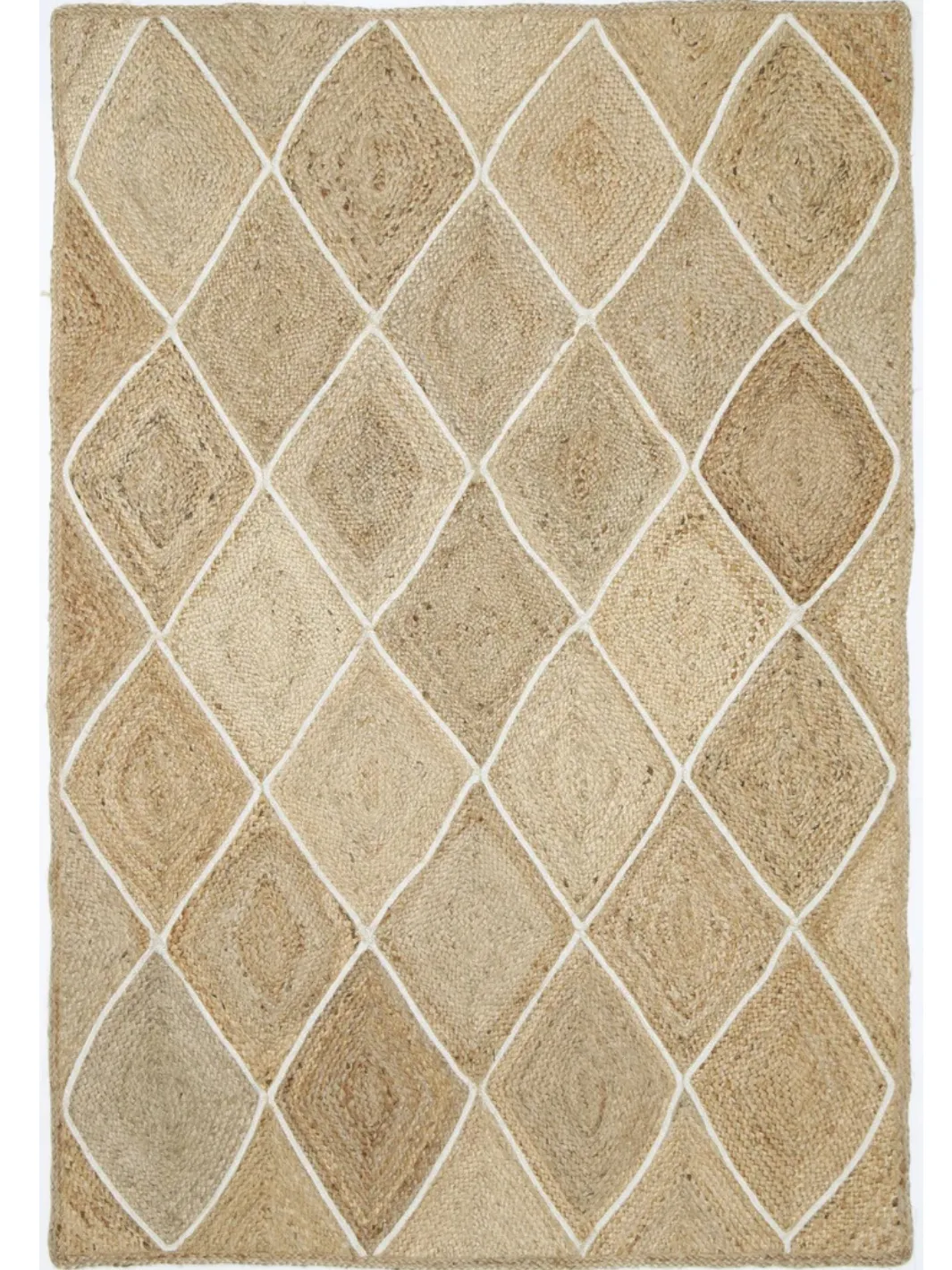 Amara Natural Diamond Pattern Jute Rug