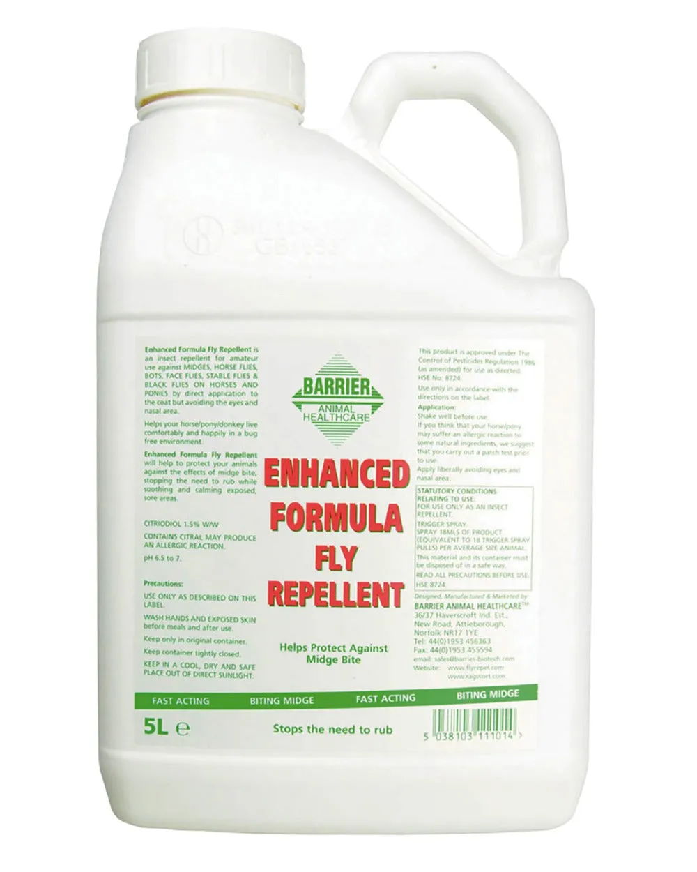 Barrier Enhanced Formula Fly Repellent