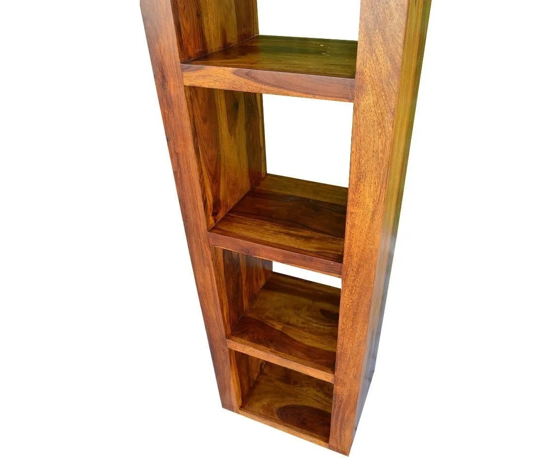 Boston Zen Contemporary Solid Wooden Long Bookcase