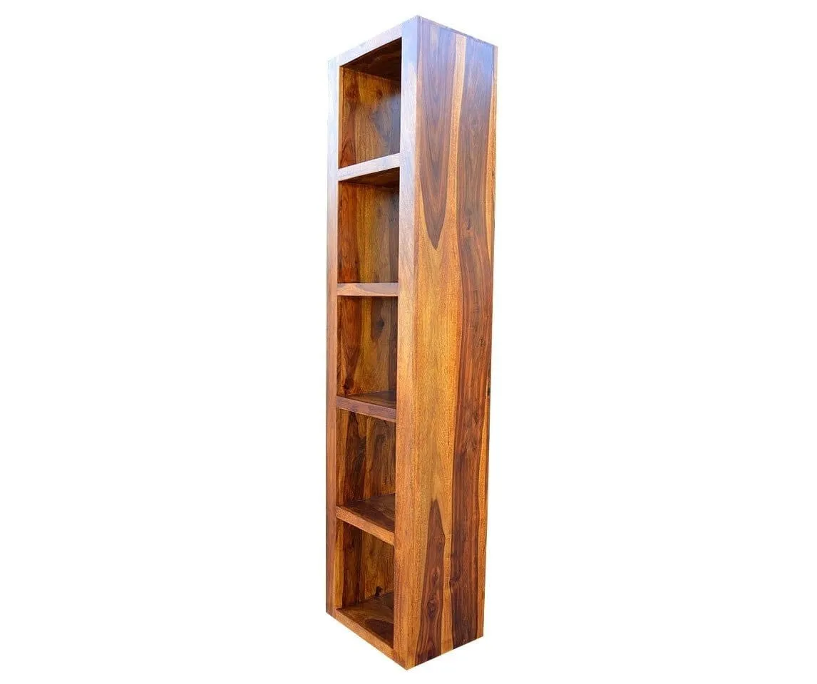 Boston Zen Contemporary Solid Wooden Long Bookcase