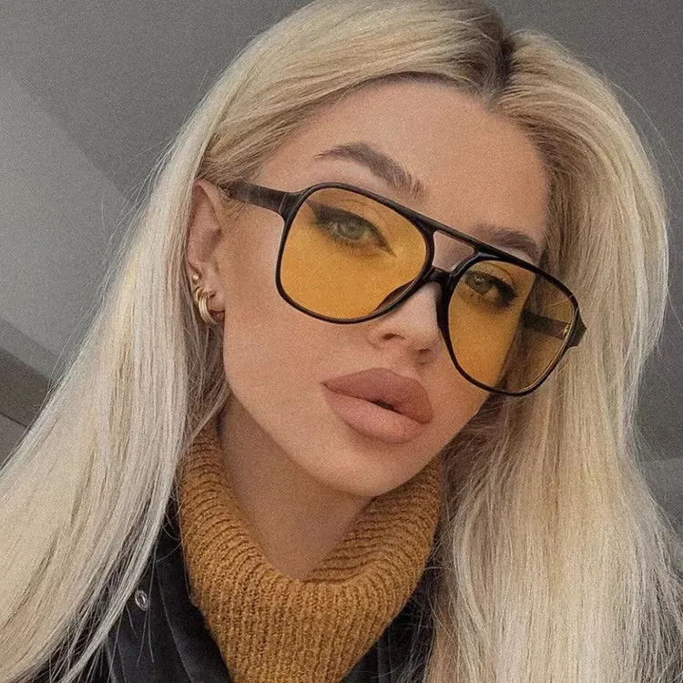 Farbige Sonnenbrille „Ocean Breeze“ mit großem Rahmen