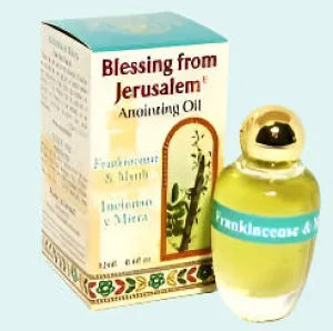 Frankincense & myrrh oil. Incienso frankincense. Anointing Oil Made in Israel, the Land of the Bible, 12 ml