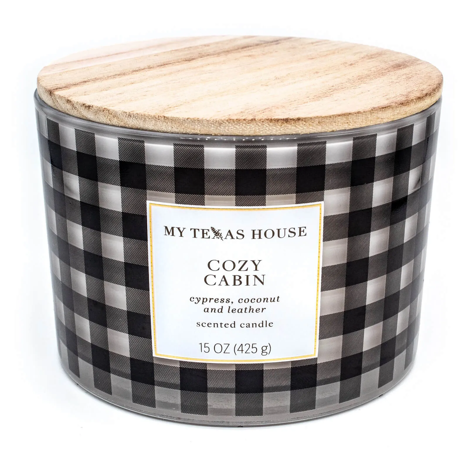 Large 3 Wick Scented Candle Glass Jar Designs My Texas House 425g