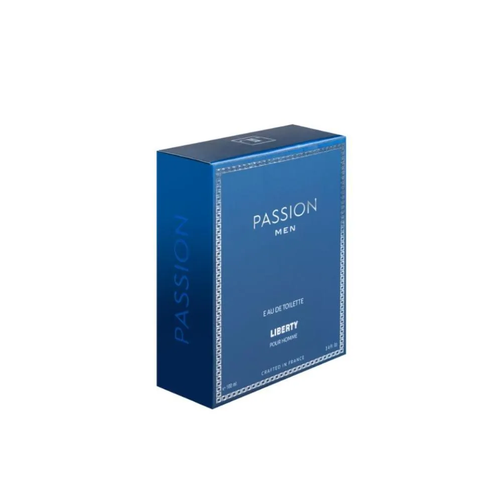 Liberty Luxury Passion Perfume for Men (100ml/3.4Oz), Eau de Toilette (EDT), Crafted in France, Long Lasting Smell, Spicy Notes