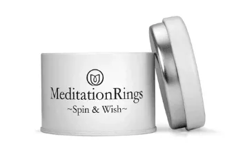Moon Sterling Silver Meditation Ring
