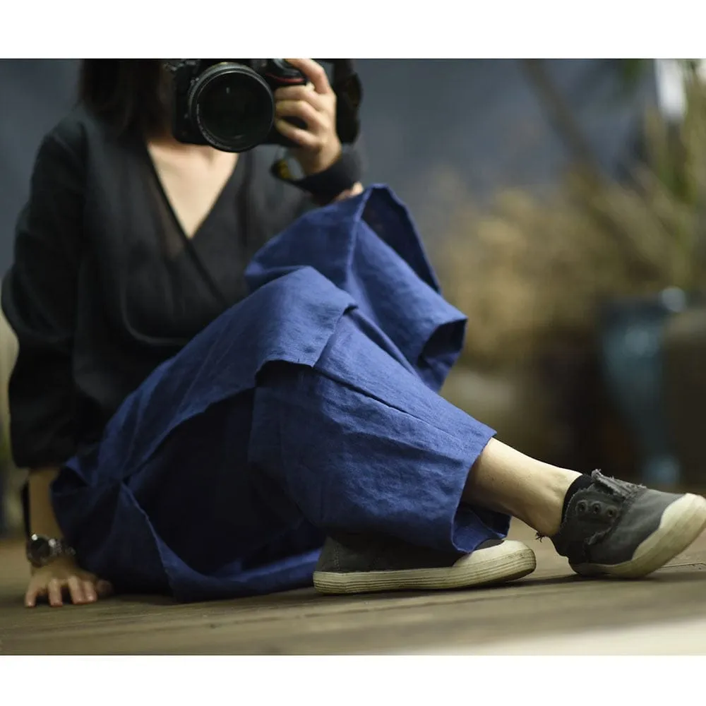 Namaste Solid Linen Trousers | Zen