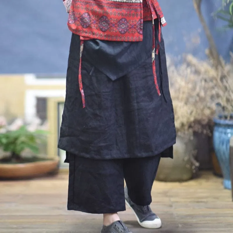 Namaste Solid Linen Trousers | Zen