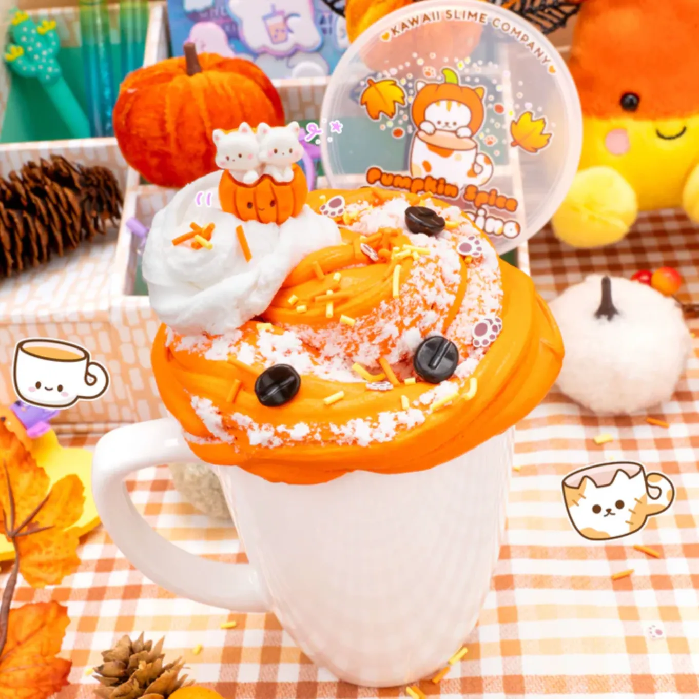 Pumpkin Spice Catpuccino Butter Slime