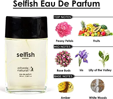 Selfish Eau De Parfum - Floral Romantic Perfume For Women, 100ml