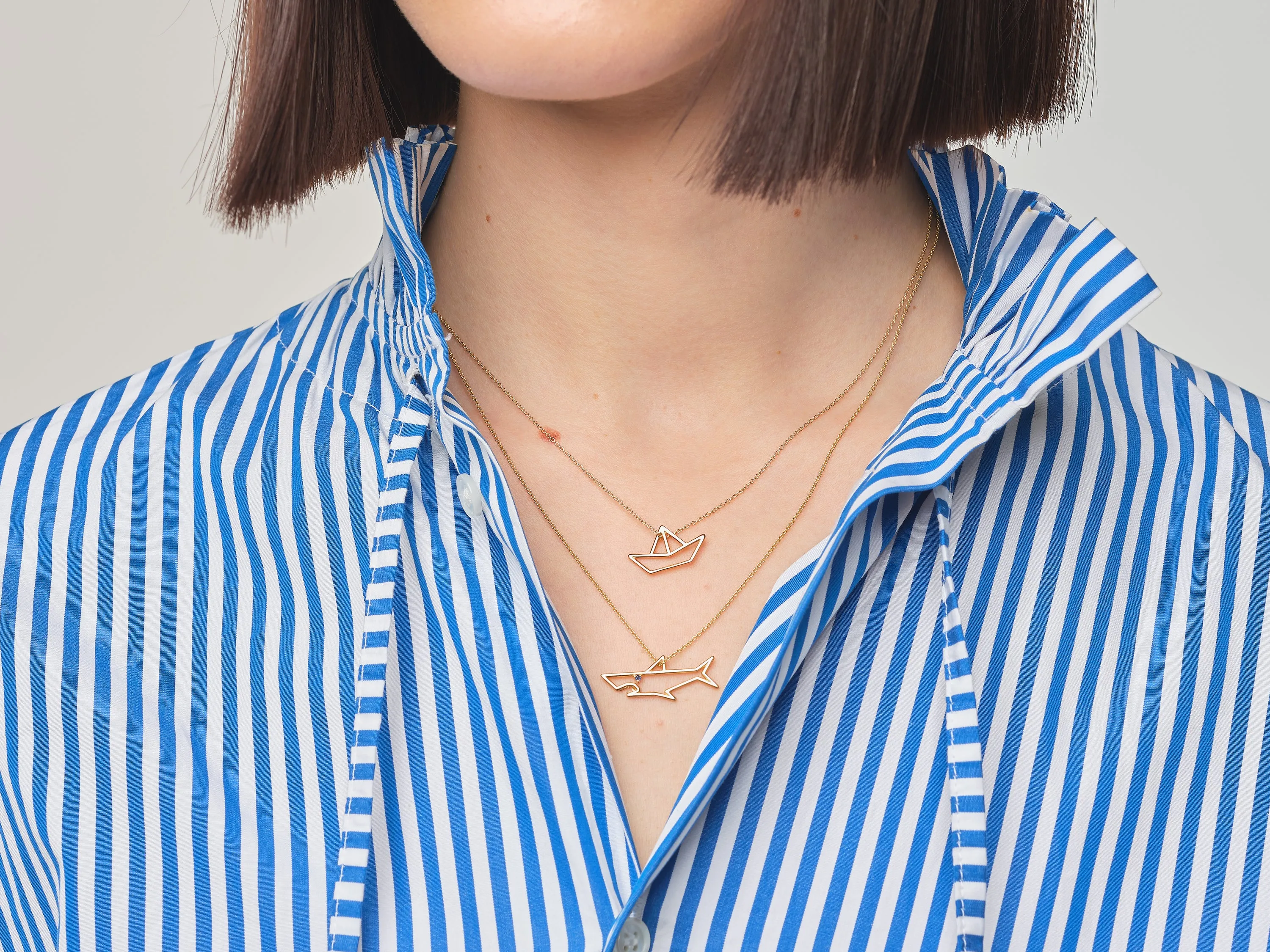 TIBURON ZAFIRO AZUL NECKLACE
