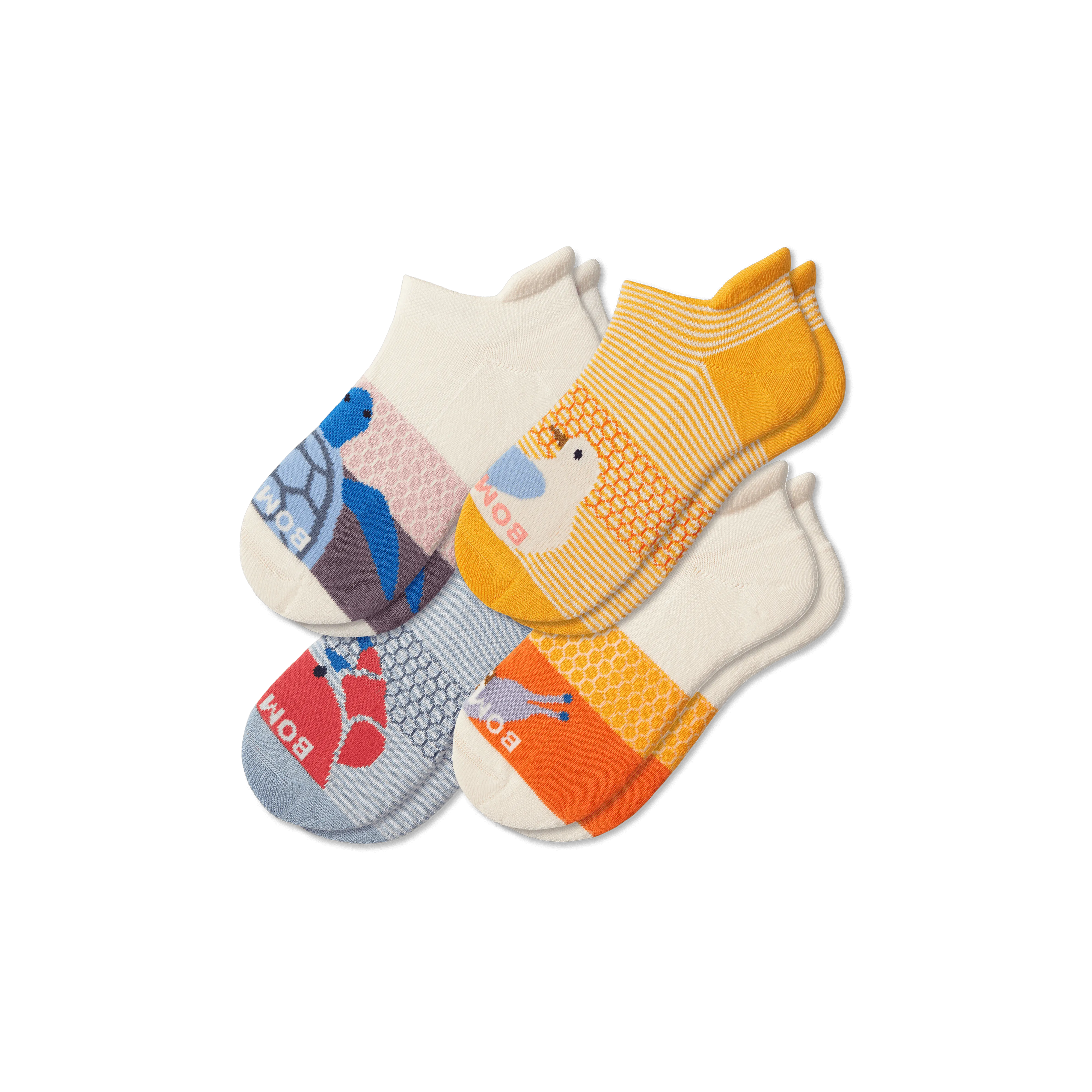 Youth Seaside Ankle Sock 4-Pack