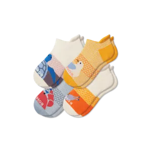 Youth Seaside Ankle Sock 4-Pack
